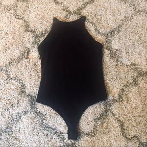 Sleeveless Black Bodysuit